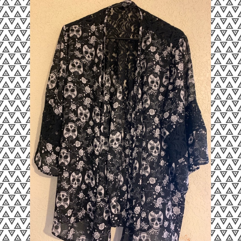 Skull Kimono Cardigan